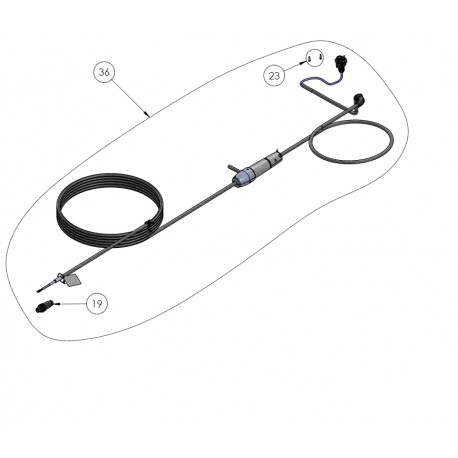 Pływający kabel obrotowy 18m